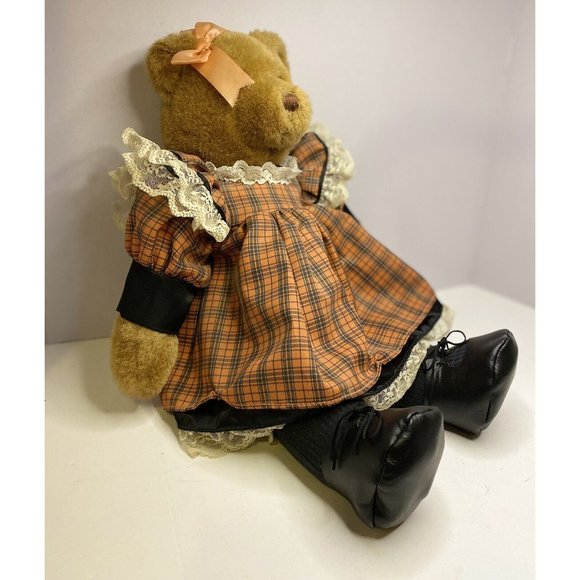 Applause Bears Catherine Remembrance Collection #12066 17" Plaid Lace - Picture 2 of 9